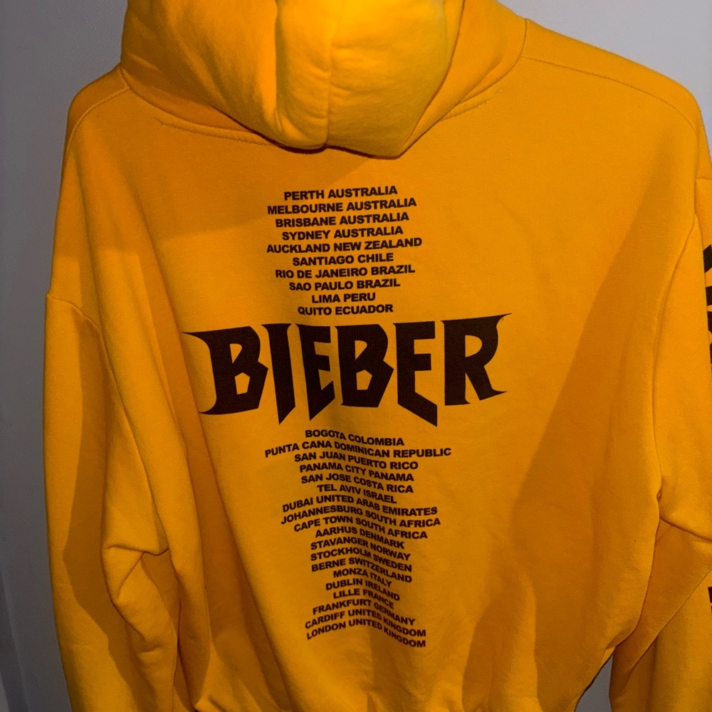 Divided Justin Bieber Purpose Tour cropped hoodie - Picture 2 of 4